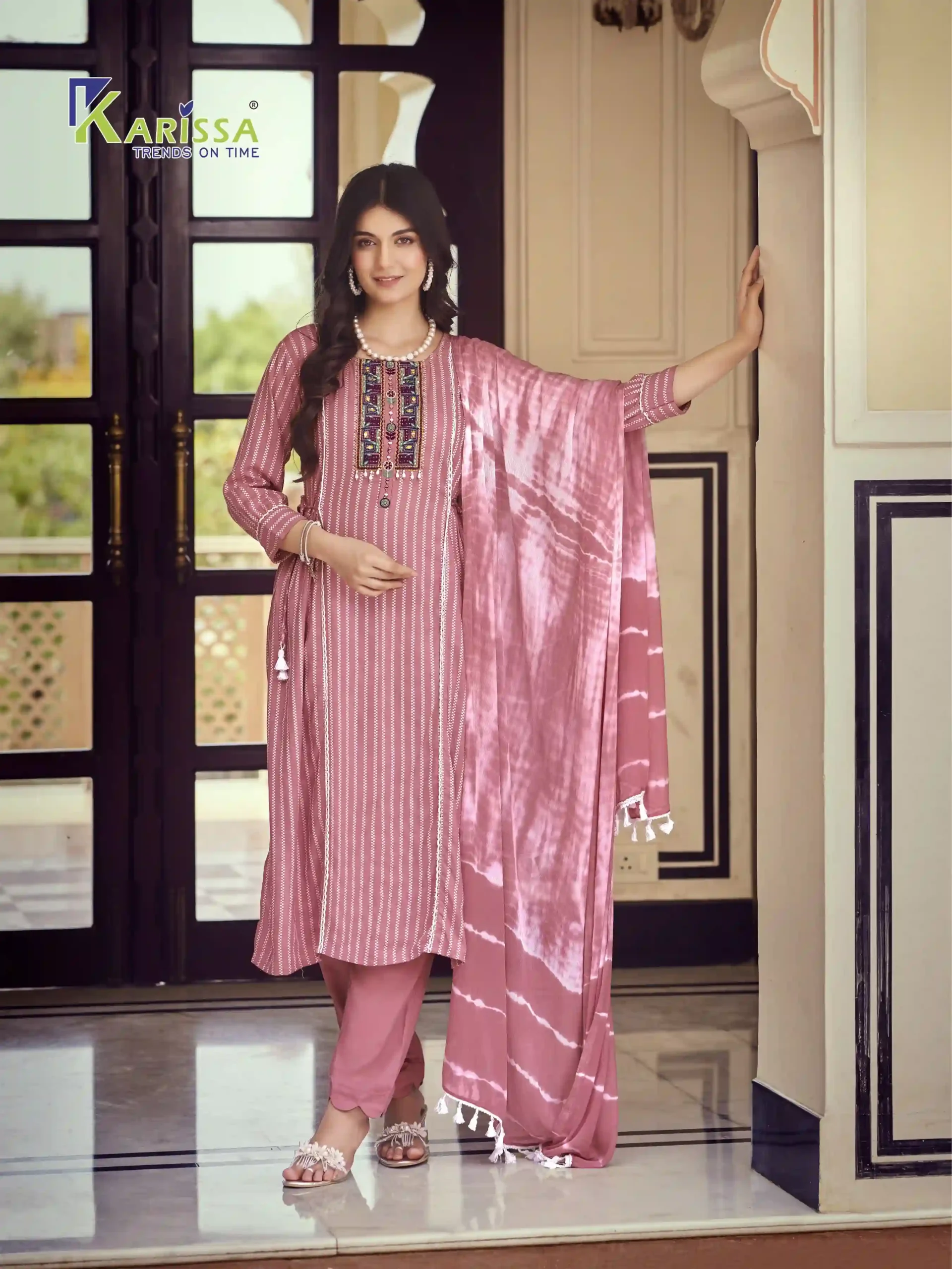 Karissa Merkee Premium Pure Viscose Rayon Wholesale Readymade Salwar Suit Catalog — Wholesale Salwar Suits, Karissa wholesale from Surat - Gallery Image 4